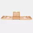 Litera - bambusz tálca / könyvtartó fürdőkádhoz